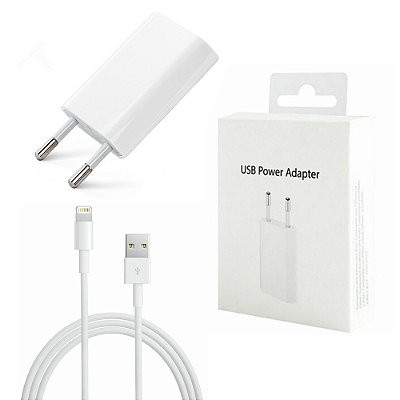 Cabo de carregamento USB para iPhone, 5W, Adequado para iPhone 12, 11, 7, 8 Plus