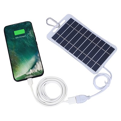 Carregador de bateria portátil do USB do painel solar, power bank impermeável