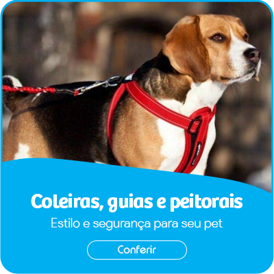 Mini banner guias e coleiras