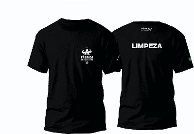 Camiseta Dry-fit LIMPEZA Uniforme Fabrica de Monstros