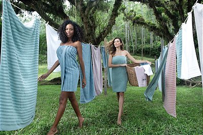 Toalha Banhão Fio Penteado Atlântica 520g/m² - Aura azul