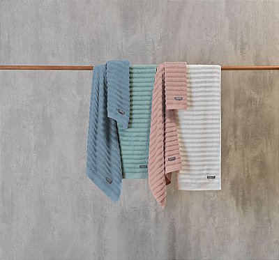 Toalha Rosto Fio Penteado Atlântica 520g/m² - Off White