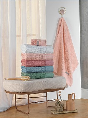 Toalha banho 100% Algodão Atlântica capri Rose