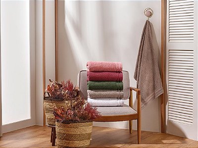 Toalha banho 100% Algodão Atlântica Off White