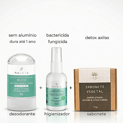 Kit Desodorante Natural Primeiros Passos