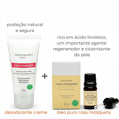 Kit Axilas Renovadas Rosa Mosqueta