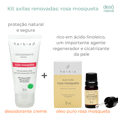 Kit Axilas Renovadas Rosa Mosqueta