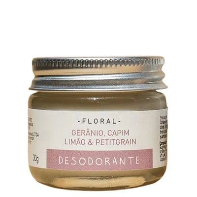 Desodorante Natural Cremoso Floral Vegano 30g - Baobá