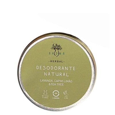 Desodorante Natural Cremoso Herbal Vegano 60g - Baobá