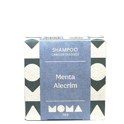 Shampoo Sólido Menta e Alecrim - Cabelos Oleosos 70g