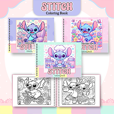 Livro de colorir Stitch