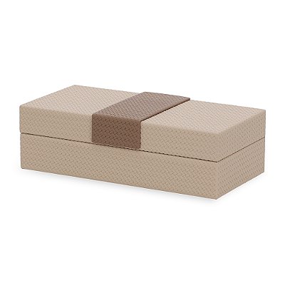 CAIXA EM MDF COM REVESTIMENTO EM PU - 19323