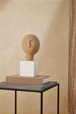ESCULTURA FACE EM POLIRRESINA - 17448