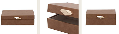 KIT CAIXA EM MDF COM REVESTIMENTO EM PU - 19339,19340