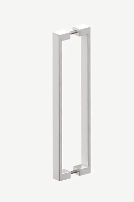 PUXADOR DUPLO - DUNA (AÇO INOX) - AÇO BRASIL