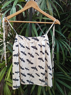 Regata bata estampada tropical