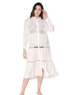 Saída de praia boho chic longa