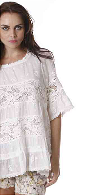 Bata boho com renda