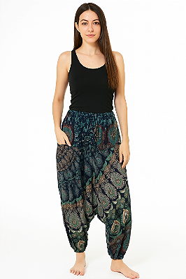 Calça sarouel algodão indiana unissex