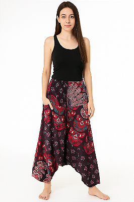 Calça sarouel algodão indiana unissex