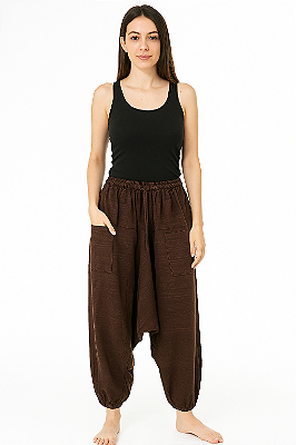 Calça sarouel algodão indiana unissex