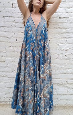 Vestido boho indiano versátil