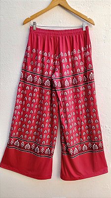 Calça pantalona hippie boho étnica