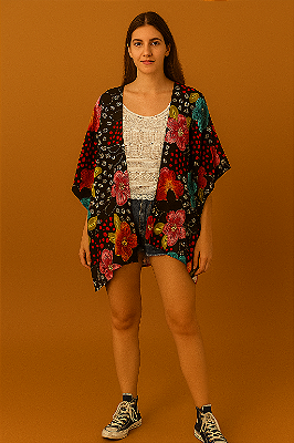 Quimono kaftan místico boho bohemian