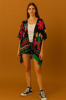 Quimono kaftan místico boho bohemian