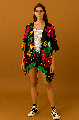 Quimono kaftan místico boho bohemian