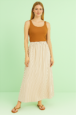 Saia longa listras tendência