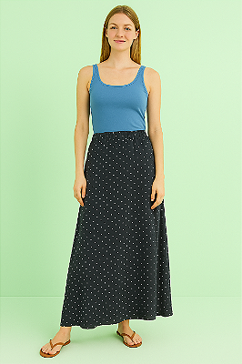 Saia longa poá tendência