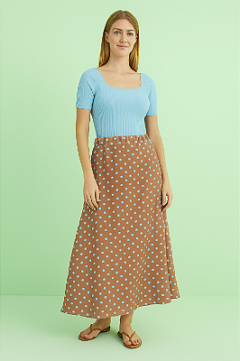 Saia longa poá tendência