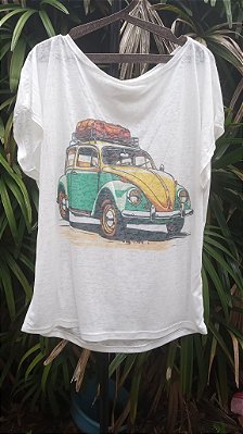 T-Shirts camiseta feminina mística yoga gato kombi filtro dos sonhos devore hippie.