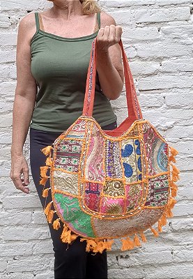 Bolsa boho indiana bordada