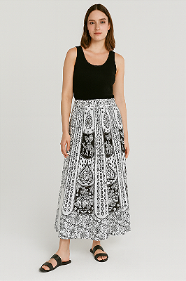 Saia envelope algodão indiana