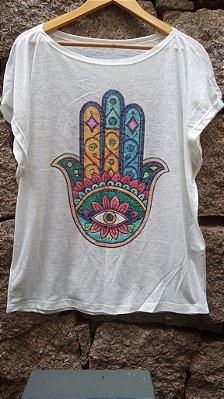 T-Shirts camiseta feminina mística yoga gato kombi filtro dos sonhos devore hippie