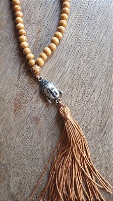 Japamala 108 contas madeira meditação