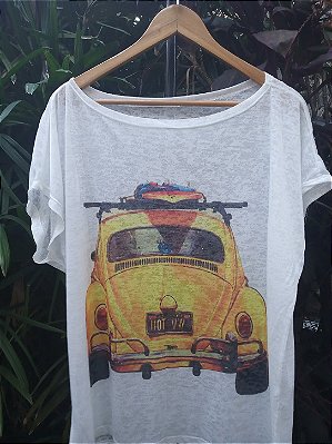 T-Shirts camiseta feminina mística yoga gato kombi filtro dos sonhos devore hippie.