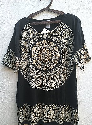 Camiseta indiana unissex hippie M