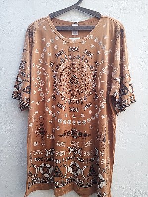 Camiseta indiana unissex hippie GG