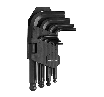 Chave Allen curta 1,5 a 10mm (9Pçs) - R010061 - RIOSUL TOOLS