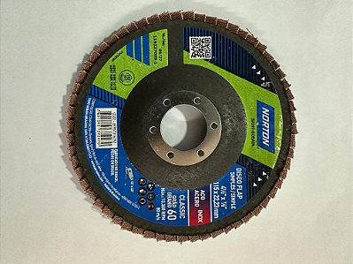 Disco Flap lixa LAM. 4.1/2x7/8 Pol. GR60 R801 - 69957316292 - NORTON