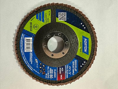 Disco Flap LixaLAM. 4.1/2x7/8 Pol. GR80 R801 - 69957316293 - NORTON