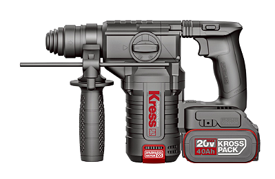 Martelo Perfurador/Rompedor 24mm SDS PLUS 3,2KG 20V 2BAT - KUC61 - Kress