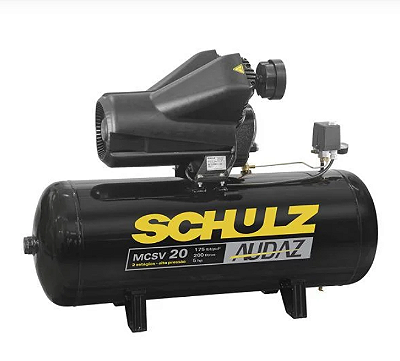 Compressor de Ar MCSV 20 AP/ 200 Litros 5CV 220/380V Com Chave Audaz - 922.9301-0 - Schulz