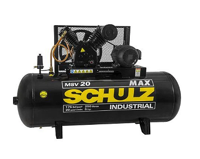 Compressor de Ar CMSV 20 MAX/ 250 Litros Trifásico 5CV - 922.7735-0 - Schulz