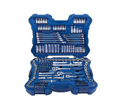 Jogo de Soquetes 1/4", 3/8", 1/2" (214 Peças) - R010127 - Riosul