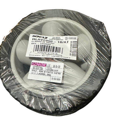 Rodas de plastico injetado  (Conjunto com 2 UNIDADES) 2950W - HLAV2950-18AT - SCHULZ