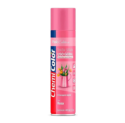 Tinta Spray Uso Geral 400ml Rosa - 0680131 - CHEMICOLOR